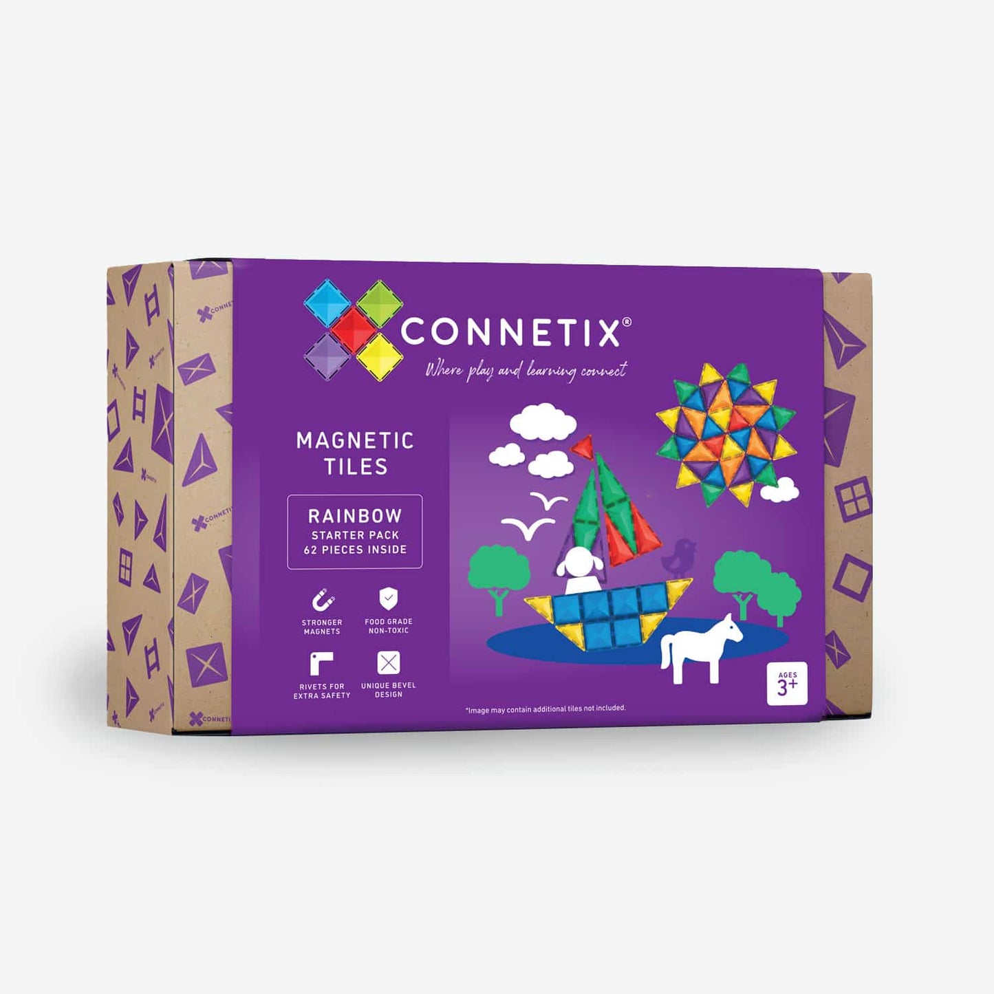 Connetix Rainbow Starter Set 62 Pieces