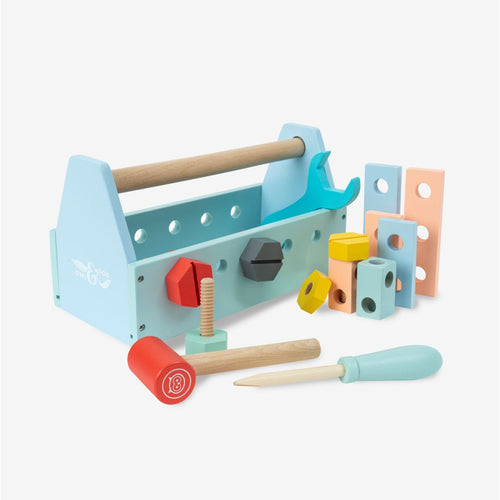 Owl & Fox Wooden Tool Box 18 Piece