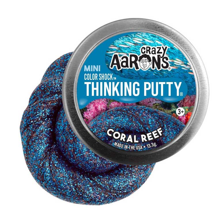 Crazy Aarons Thinking Putty Mini Tin Coral Reef