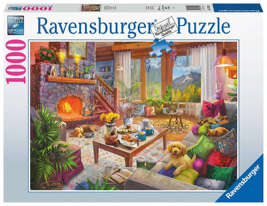 Ravensburger Cozy Cabin 1000 Piece Jigsaw Puzzle