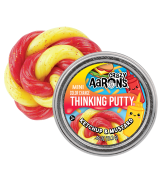 Crazy Aarons Thinking Putty Mini Tin Ketchup