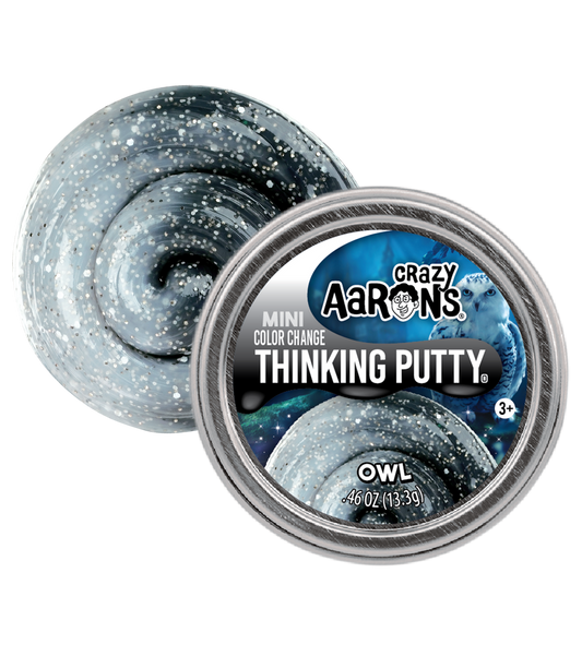 Crazy Aarons Thinking Putty Mini Tin Owl