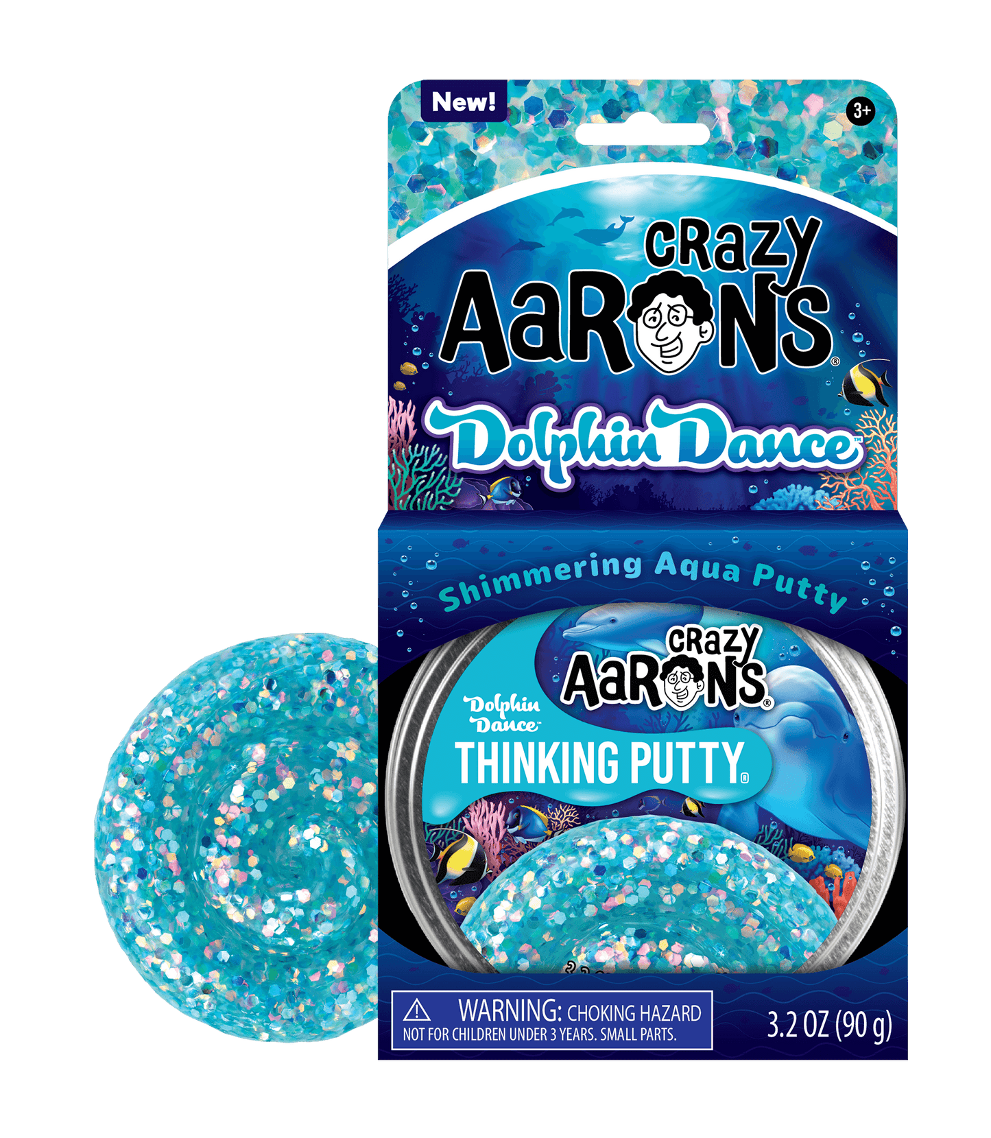 Crazy Aarons Thinking Putty Trendsetter Dolphin Dance