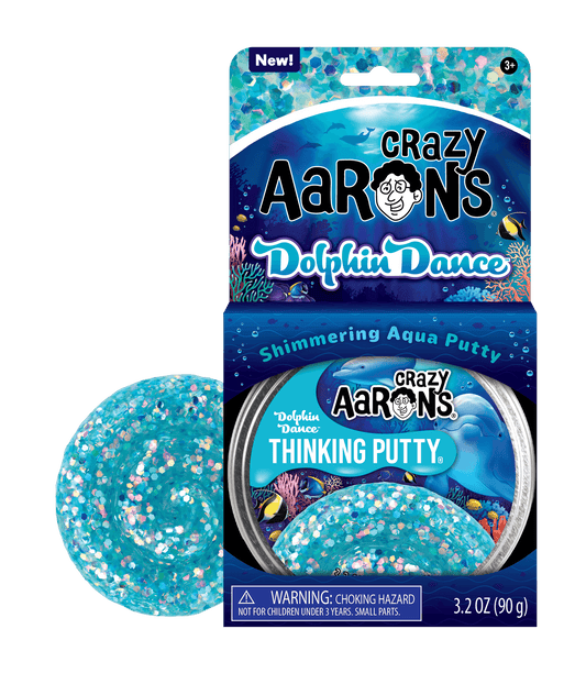 Crazy Aarons Thinking Putty Trendsetter Dolphin Dance