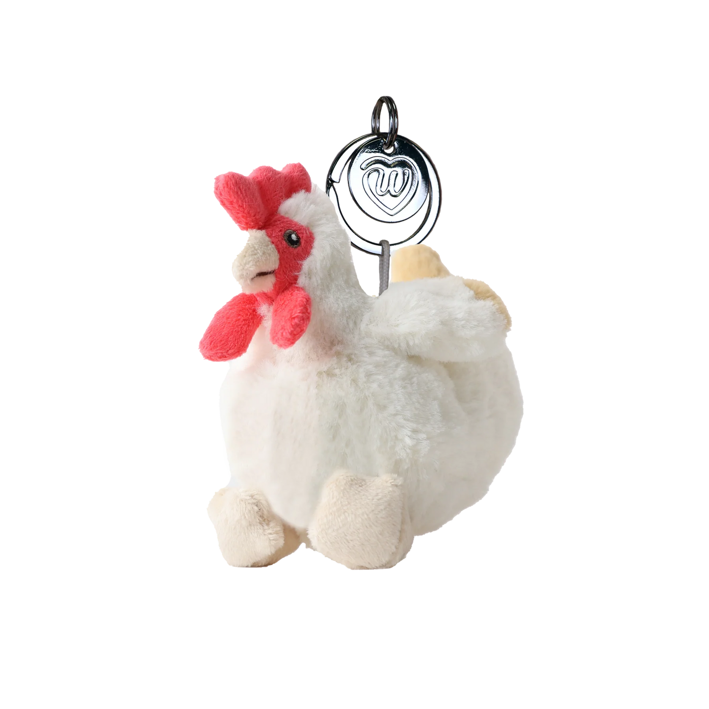 Warmies Cream Hen Keyring
