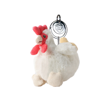 Warmies Cream Hen Keyring