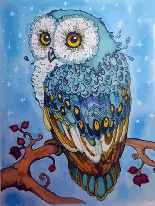 Cross Stitch Beautiful Owl