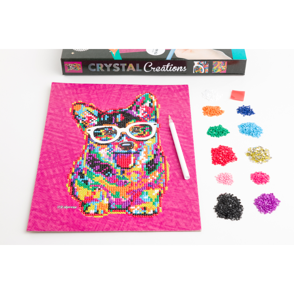 Crystal Creations Corgi In Glasses