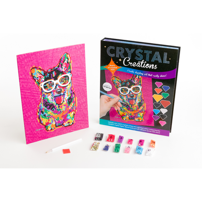 Crystal Creations Corgi In Glasses
