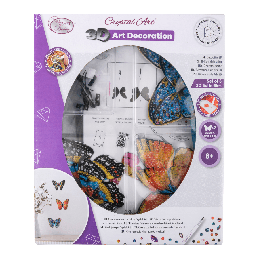 Crystal Art 3D Butterfly Set