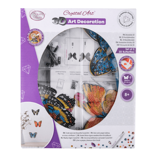 Crystal Art 3D Butterfly Set