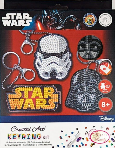 Crystal Art Keyring Set Star Wars