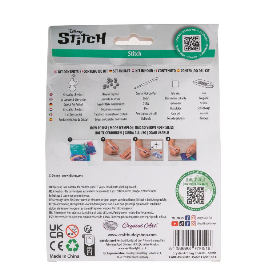 Crystal Art Bag Charm Stitch