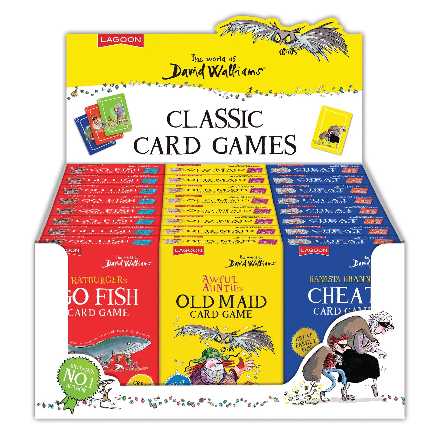 David Walliams Classic Card Games Assorted