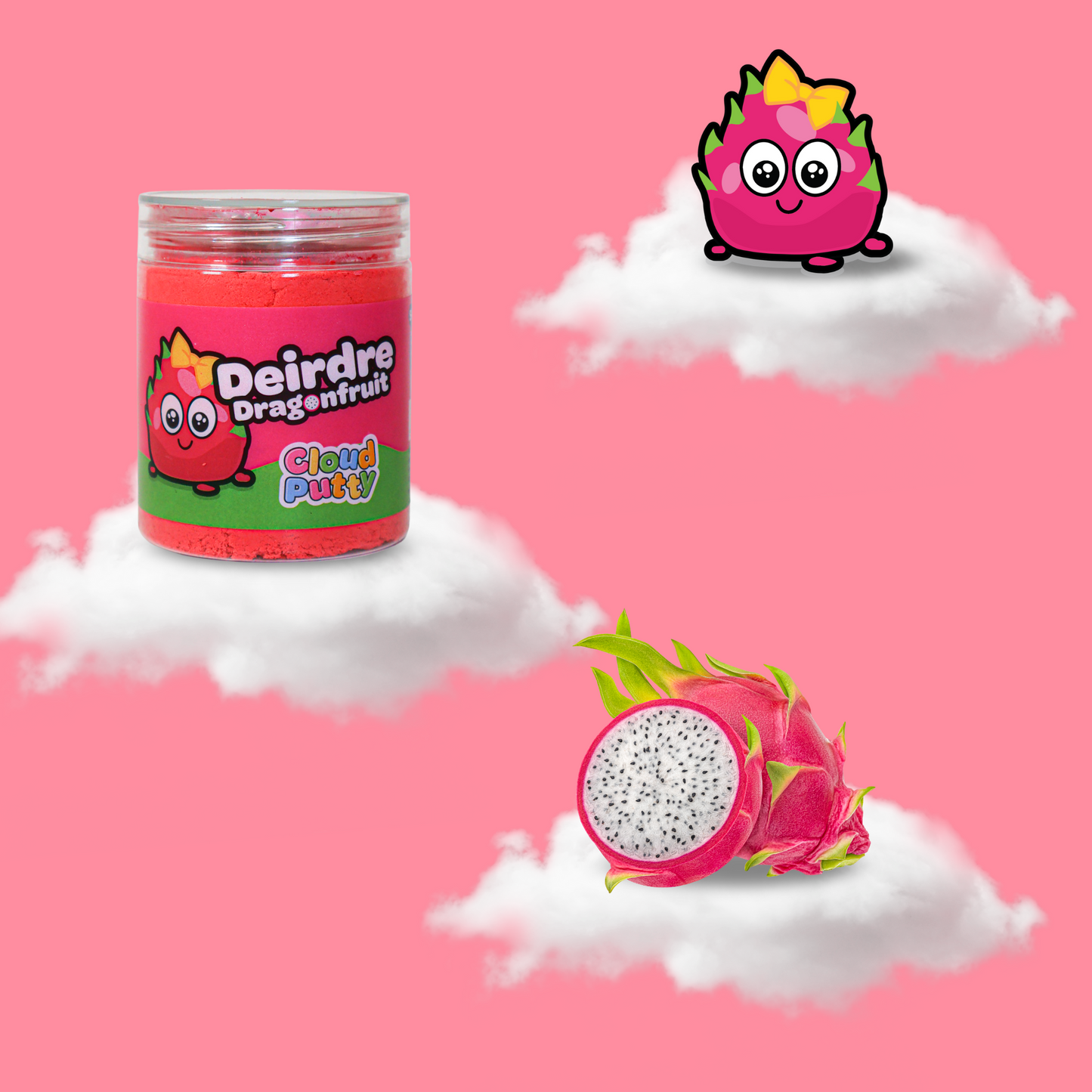 Deirdre Dragonfruit Putty Pals Cloud Slime