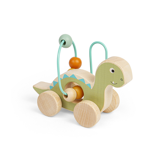 Diplodocus Wheeled Push Along Bead Frame