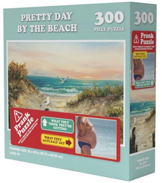 Doing things Beach Prank Jigsaw Puzzle