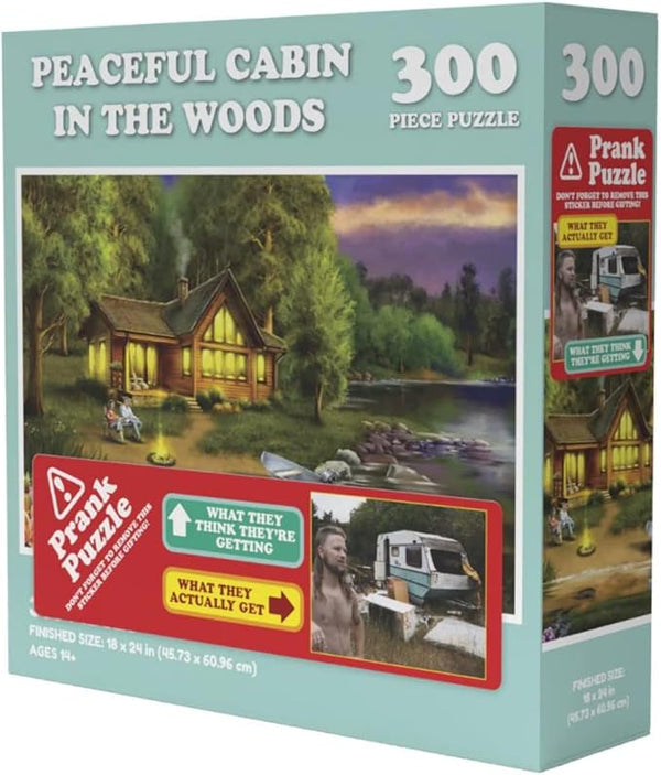 Doing things Cabin Prank Jigsaw Puzzle