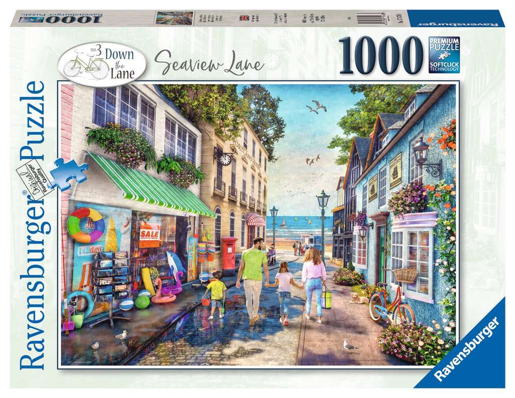 Ravensburger Down The Lane No.3 Seaview Lane 1000 Piece Jigsaw Puzzle