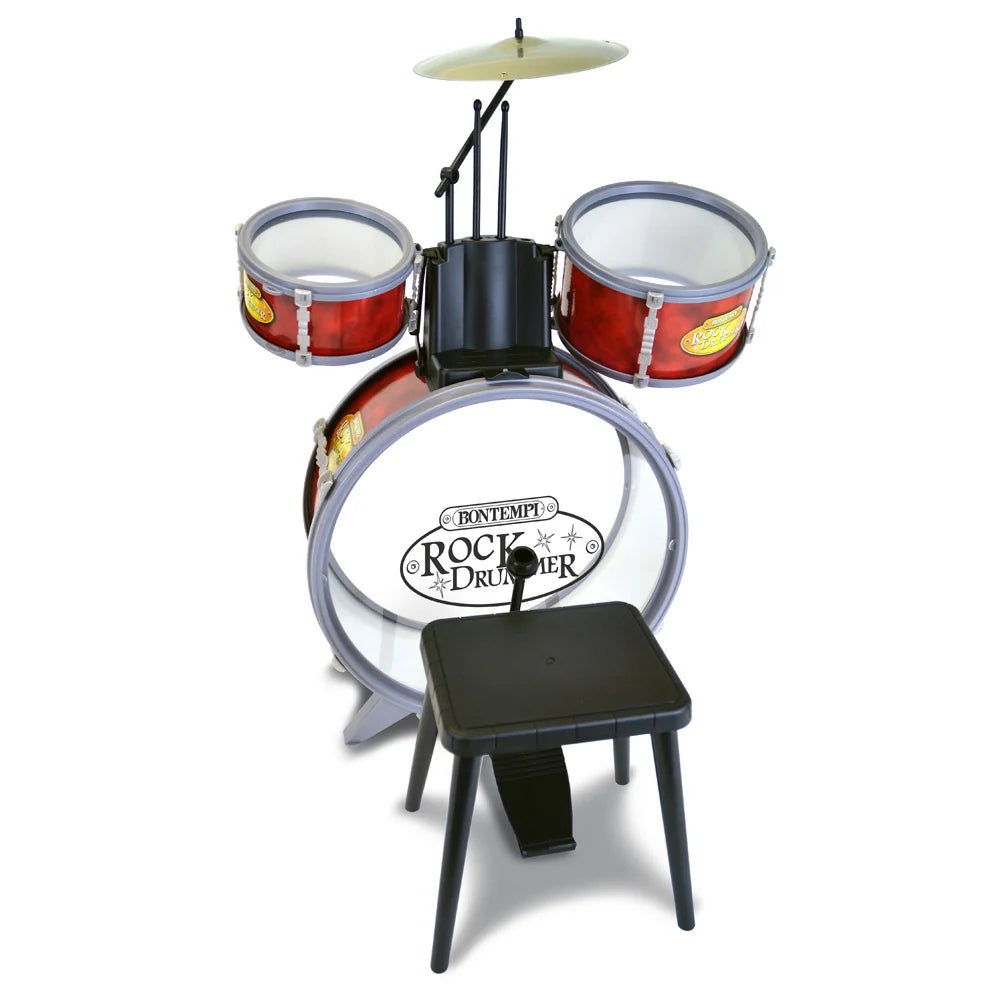 Drum Set 4 Pieces With Stool