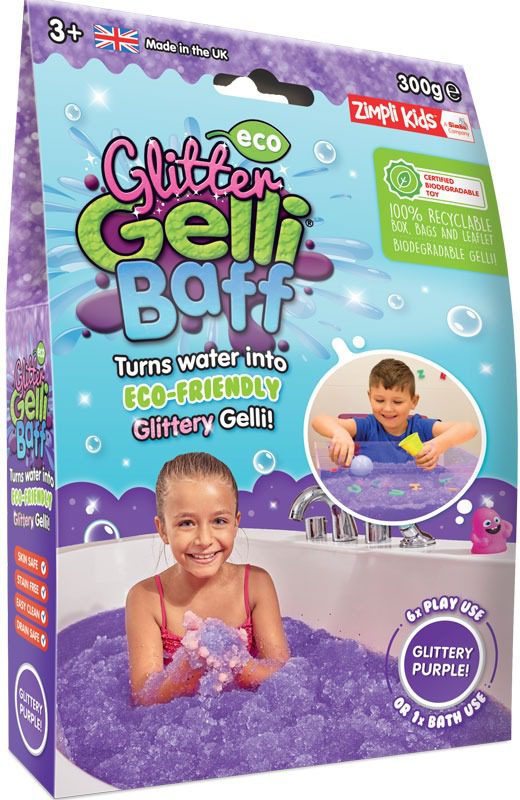 Eco Glitter Gelli Baff 300g Purple