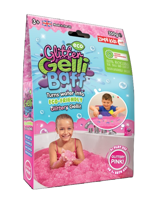 Eco Glitter Slime Baff 150g Pink