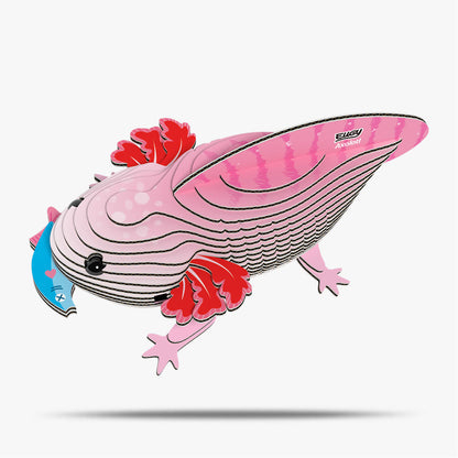 Eugy Axolotl 3D Model Craft Kit