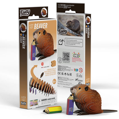 Eugy Beaver 3D Model Craft Kit