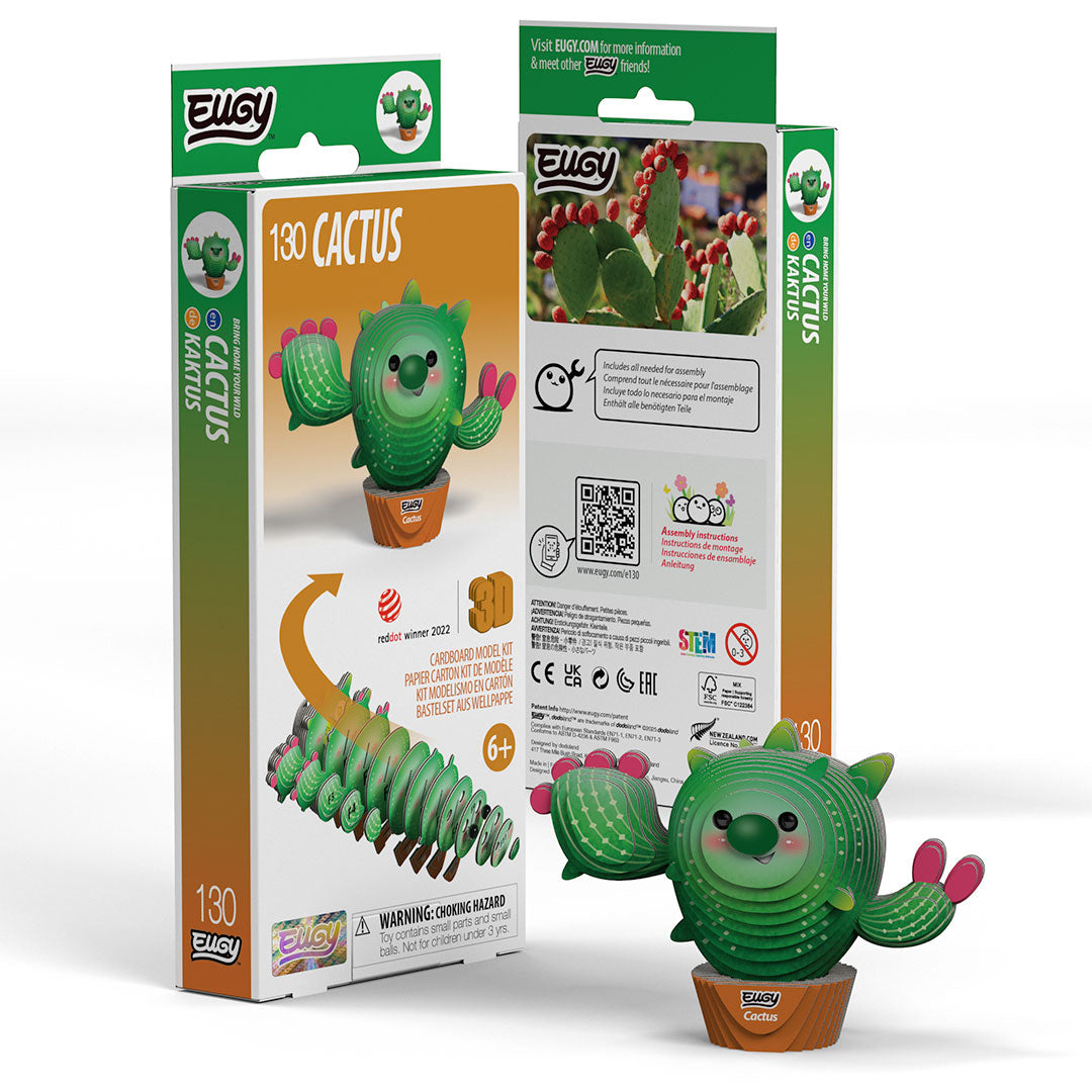 Eugy Cactus 3D Model Craft Kit