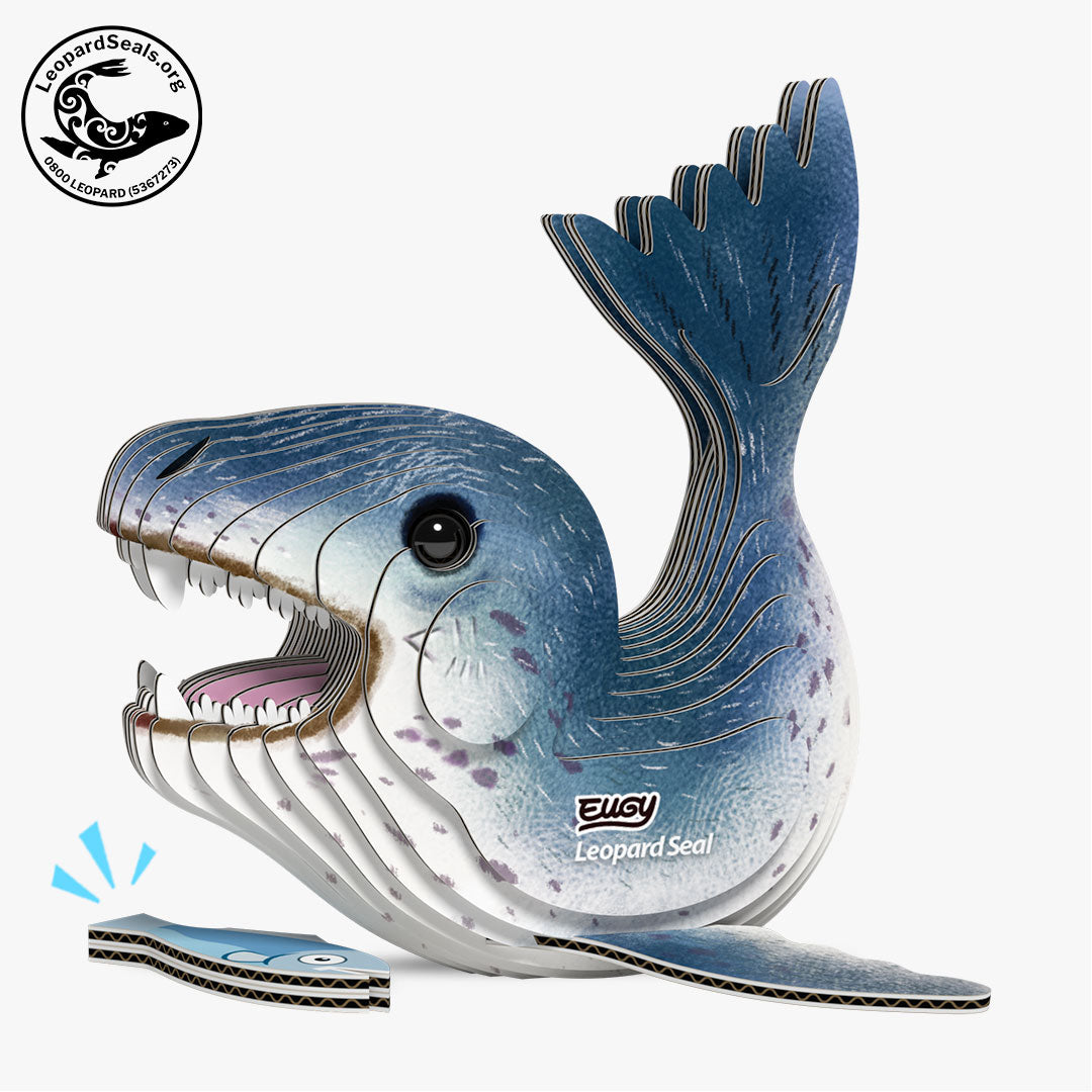 Eugy Leopard Seal 3D Model Craft Kit