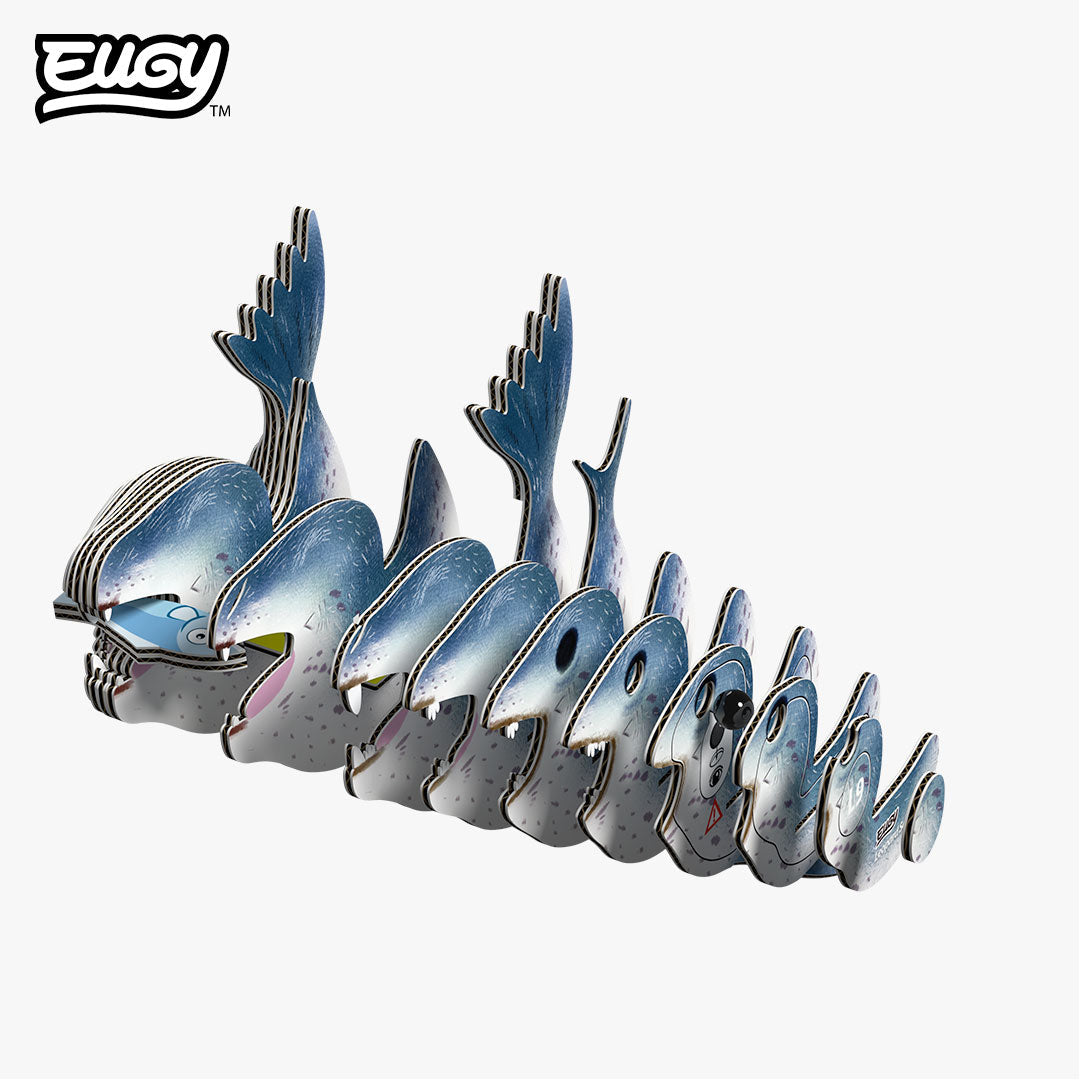 Eugy Leopard Seal 3D Model Craft Kit