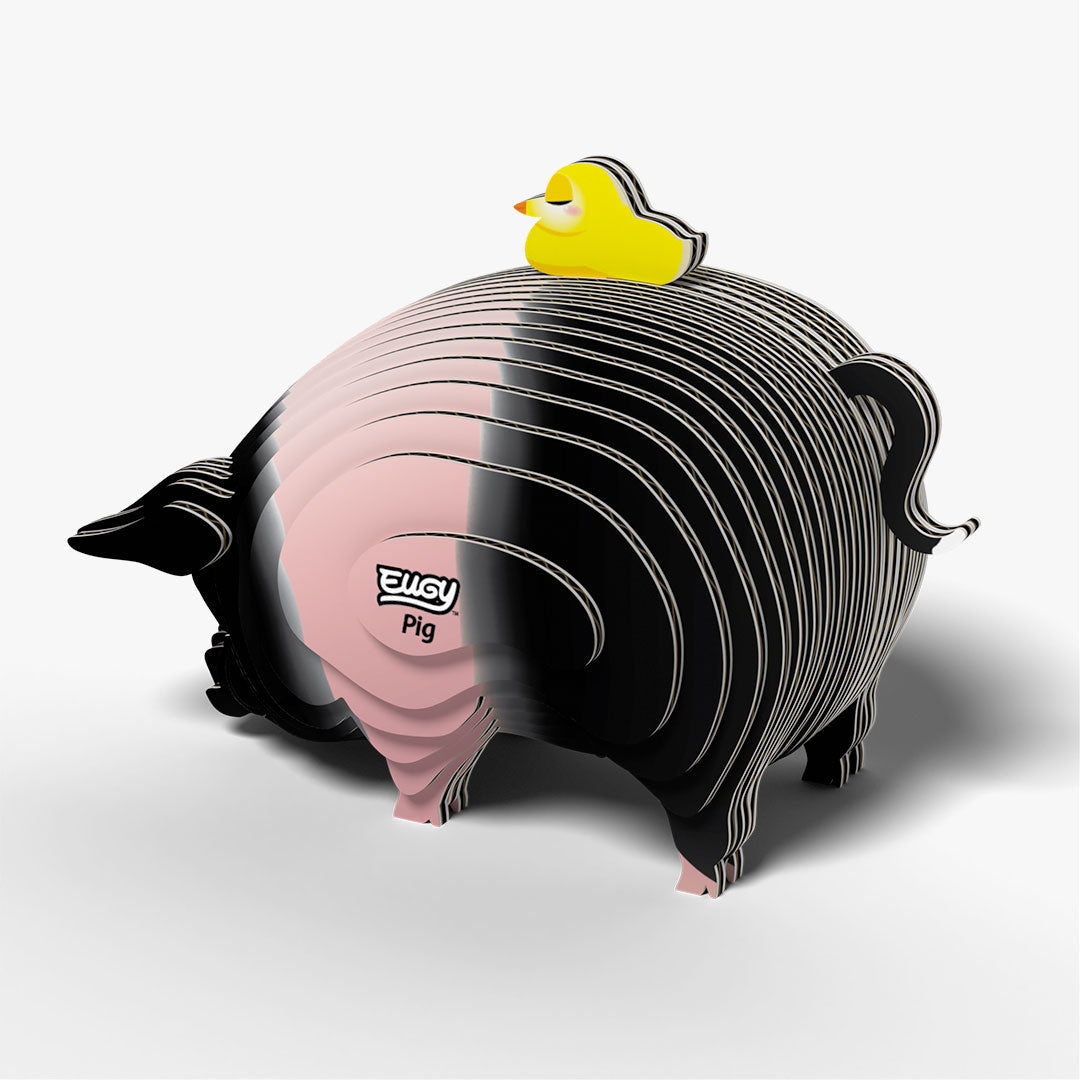 Eugy Pig 3D Model Craft Kit