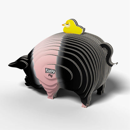 Eugy Pig 3D Model Craft Kit