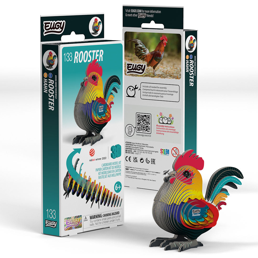 Eugy Rooster 3D Model Craft Kit