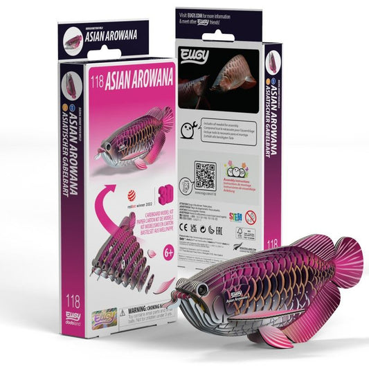 Eugy Asian Arowana 3D Model Craft Kit