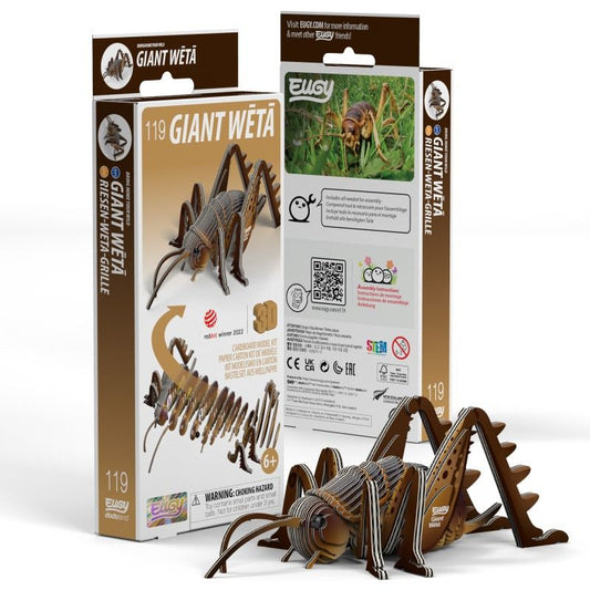 Eugy Giant Weta 3D Model Craft Kit