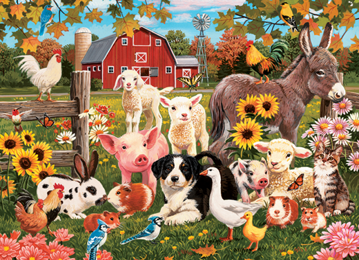 Cobble Hill Family Farm 350 Piece Jigsaw Puzzle