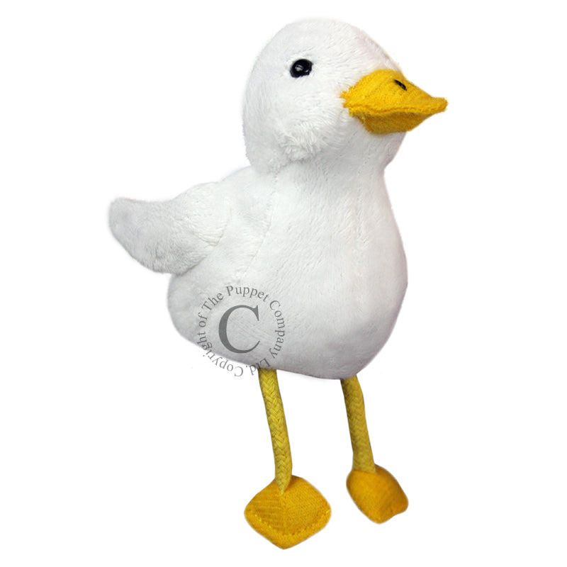 Duck White Finger Puppet