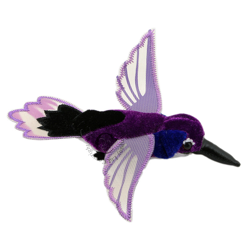 Hummingbird Purple Finger Puppet