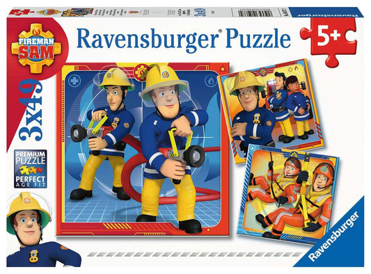 Ravensburger Fireman Sam 3 x 49 Piece Jigsaw Puzzle