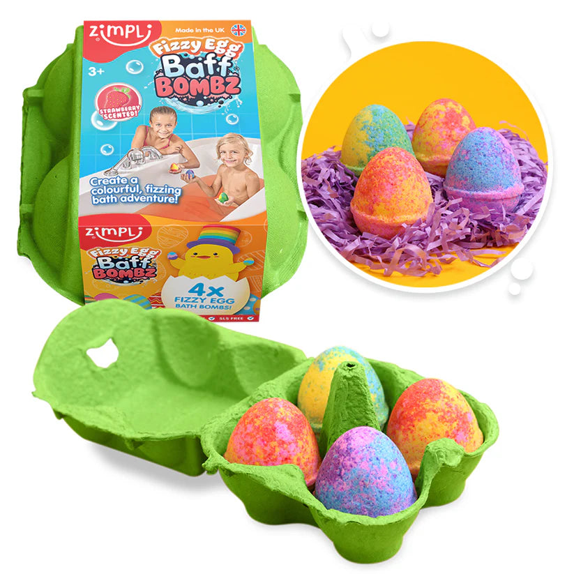 Fizzy Egg Baff Bombz 4 Pack