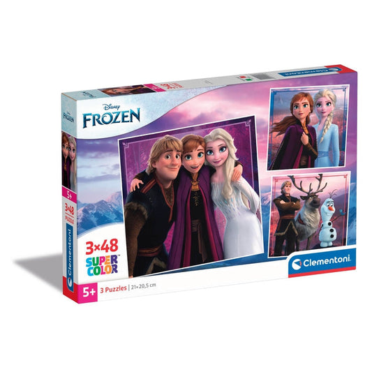 Frozen 3 x 48 Piece Jigsaw Puzzle
