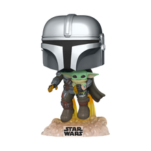 Funko Pop Star Wars Mando Flying With Jet Pack