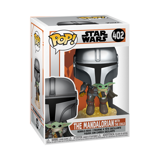 Funko Pop Star Wars Mando Flying With Jet Pack