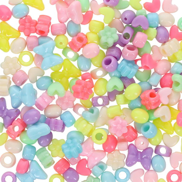 50g Pastel Shapes Beads