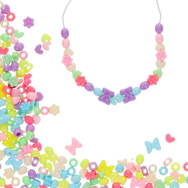 50g Pastel Shapes Beads