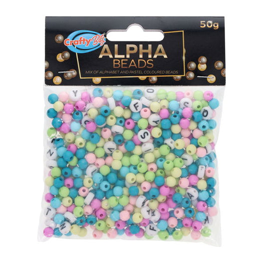 50g Pastel Alpha Beads