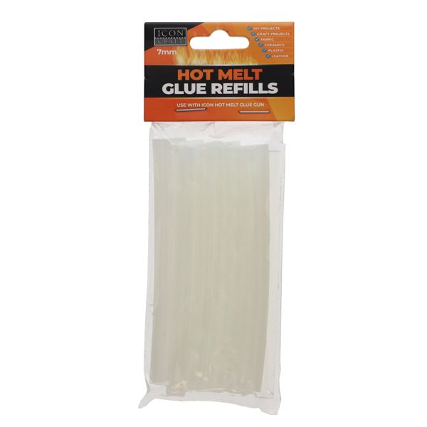 Icon Hot Glue Sticks 7mm x 12pk
