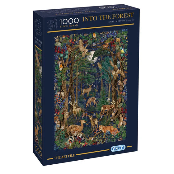 Into the Forest Art 1000 Piece Jigsaw Puzzle