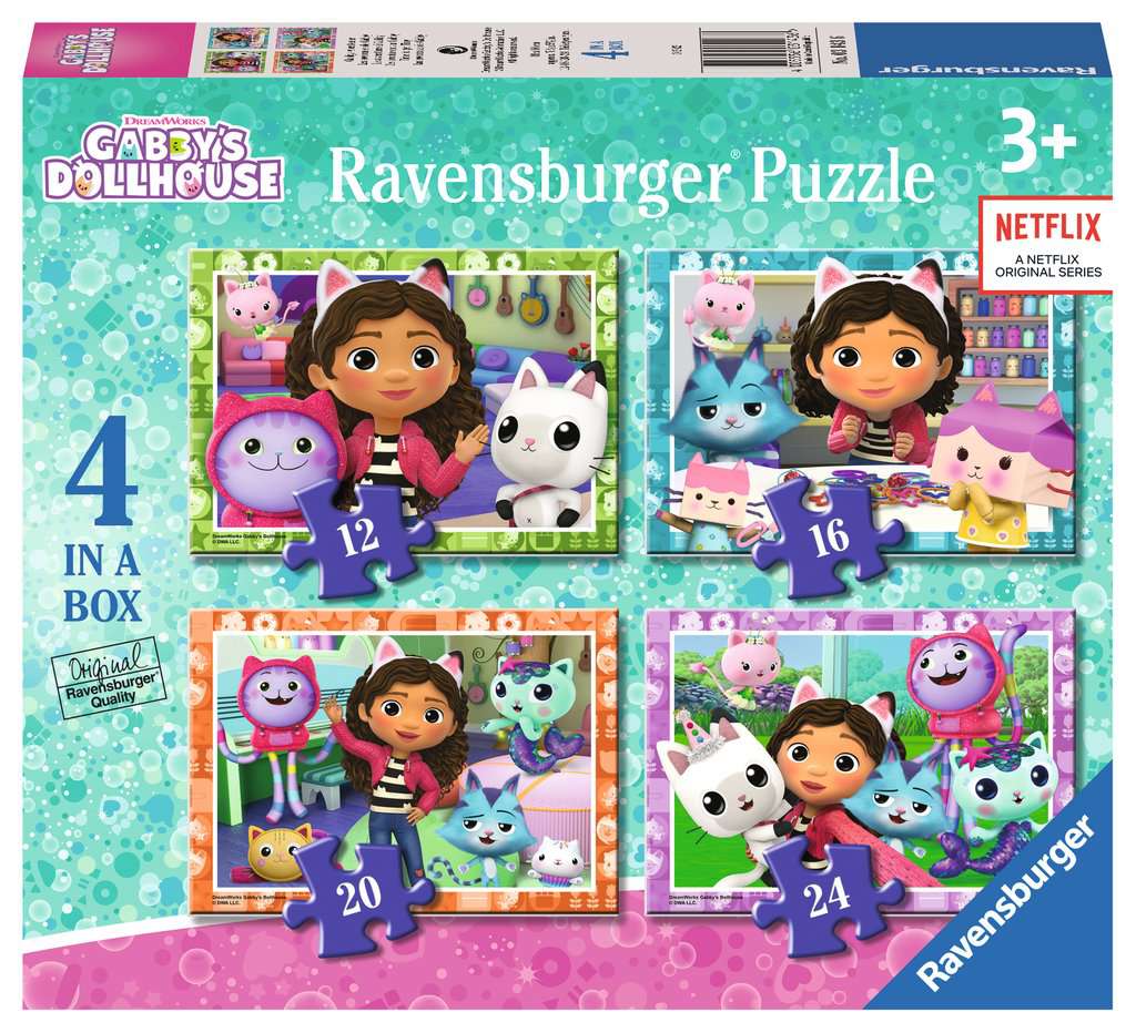 Ravensburger Gabby's Dollhouse 4 In A Box Jigsaw Puzzle – Hopkins Of ...